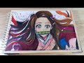 👿Dibujando a nezuko demon slayer 🫥