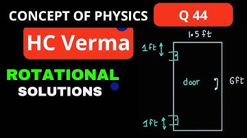 HCV : Q 44 : Rotational Motion : SOLUTION