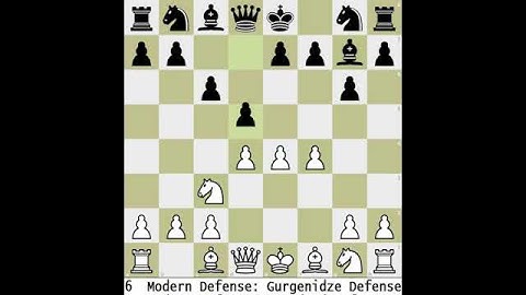 6  Modern Defense: Gurgenidze Defense