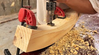 Creative Woodworking Wooden Furniture || Coffee Table Design Furniture Making