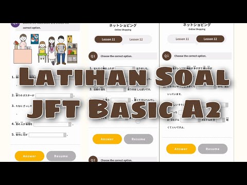 Contoh Soal Jft Basic A2 Latihan Soal Jft Basic A2 Latihan Soal Bahasa Jepang Youtube