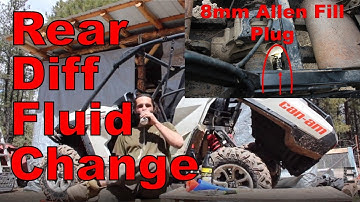 Can-Am Commander Rear Differential Fluid Change: How-To Replace Final Drive Oil Can-Am UTV
