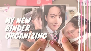 organizing my new bts photocard collection binder ☆ (my ot7 and hoseok collection ♡)