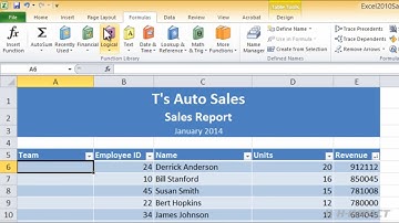 Excel 2010 VLookup Function