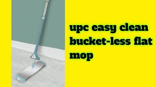 upc easy clean bucket-less flat mop - YouTube