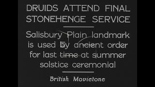 Druids Attend Stonehenge Service