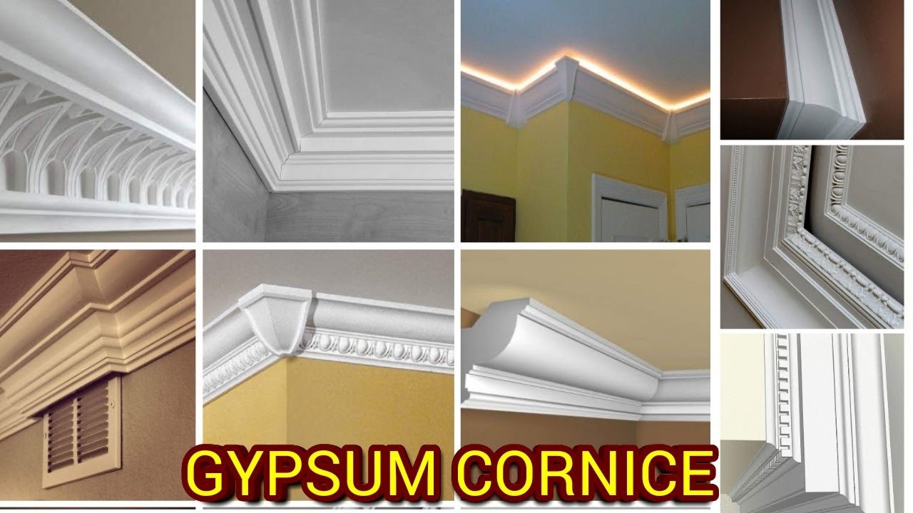 Beautiful gypsum cornice - YouTube