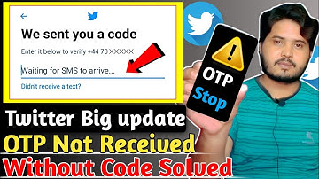 Twiiter Account Verification Code Not Received |How To Fix Twitter Verification Code Problem Solve🔥
