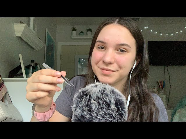 ASMR Hair Plucking (Fluffy Mic Cover)