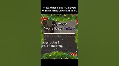 Wow! What a joy TF2 player! Wishing Christmas to all!