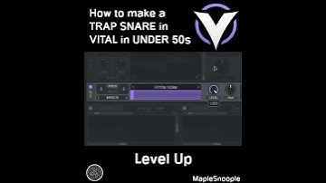 How to make a TRAP SNARE in VITAL in UNDER 50s... | How to VITAL