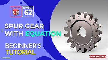Design A Spur Gear With Equations: Step-by-step. #solidworkstutorial #helicalgear #design