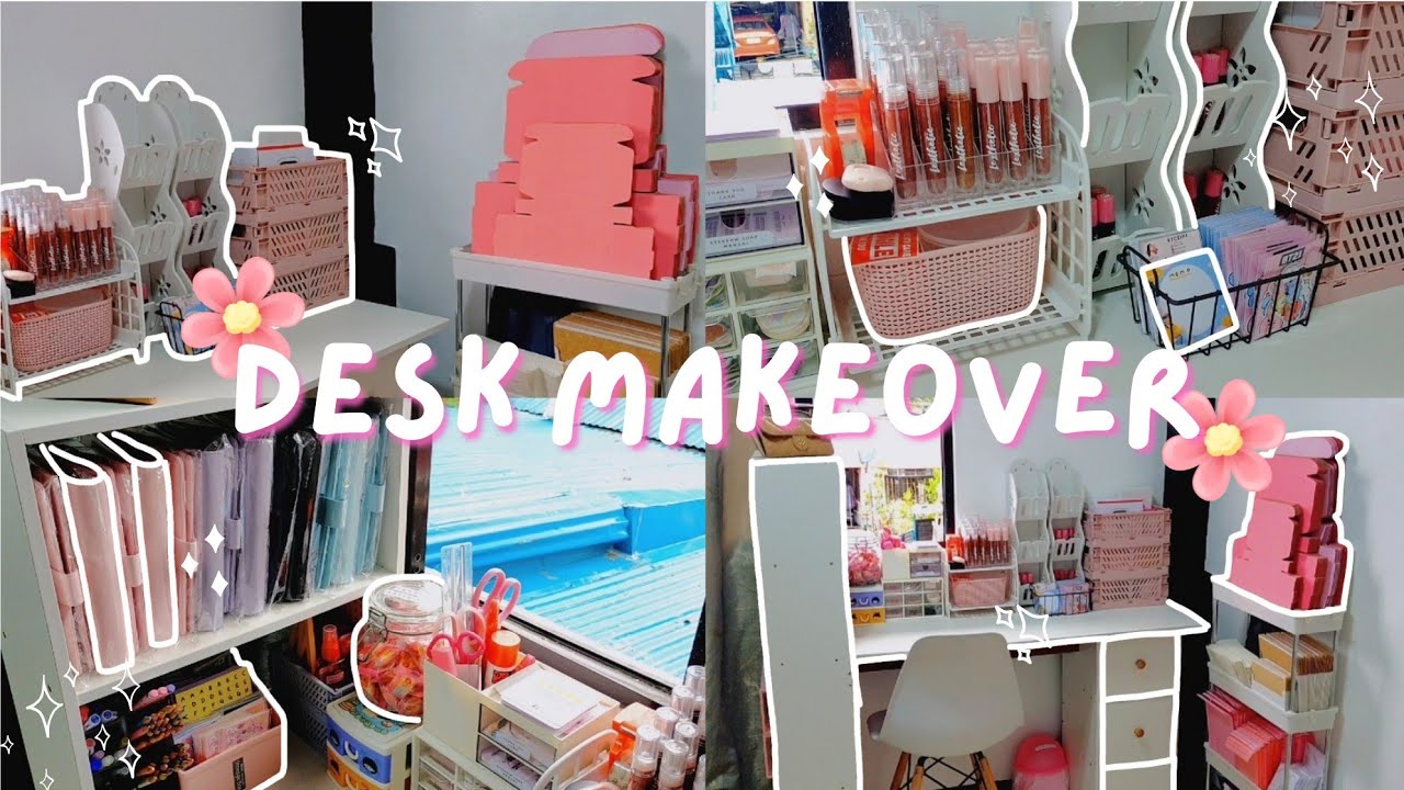 desk makeover🌷 cleaning & organizing my workspace ✨ small business philippines