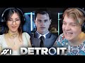 ПЯТЁРКА И СОНЕЧКА ИГРАЮТ В Detroit: become human | Детроит: стать человеком #1