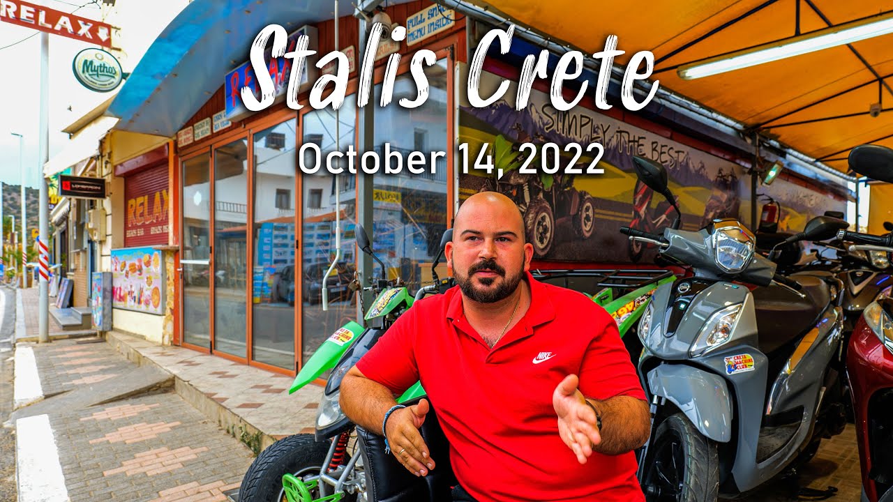 Stalis Crete, Walking tour 4K, Greece 2022 - YouTube