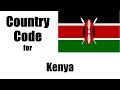 Kenya Dialing Code - Kenyan Country Code - Telephone Area Codes in Kenya