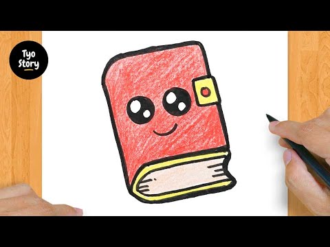 75 How To Draw A Cute Book - Easy Drawing Tutorial - Youtube