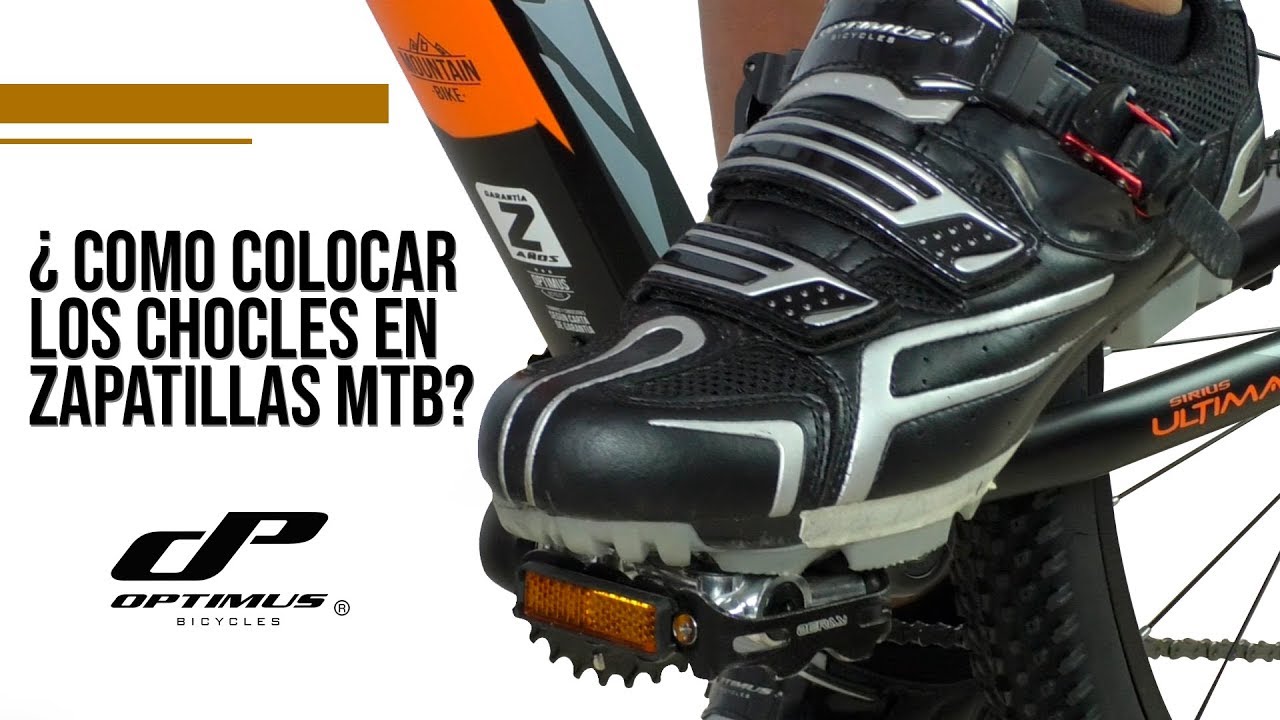 Como colocar los chocles en las Zapatillas MTB? 