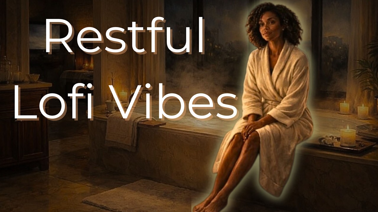 Overwhelmed? Rest Here. [Chill Lofi + Affirmation + Cozy Art for Women's Emotional Support]