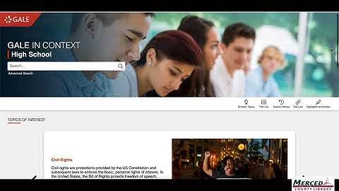 Database Series: Gale for High School