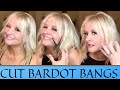 HOW I CUT MY BARDOT BANGS! | Easy Curtain Bangs * Over 50 Beauty