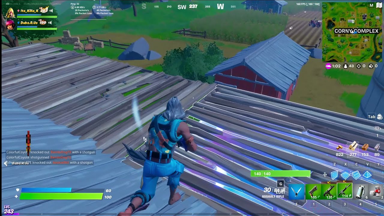 Build structures at Corny Complex Fortnite Season 7
