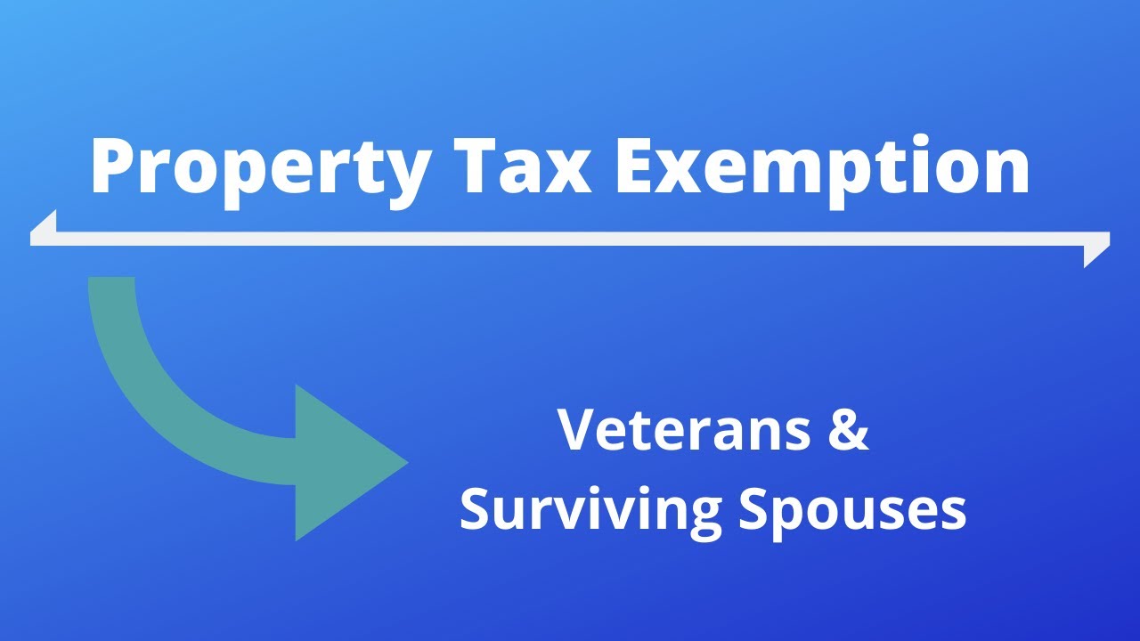 Property Tax Exemption for Veterans & Surviving Spouse Know Your