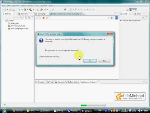 ביצוע Debugging לתכנית PHP שמורצת כ-Web Page