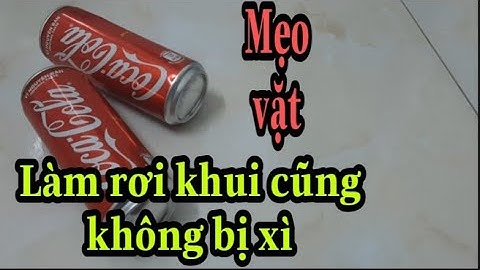 Mẹo vặt, cách khui lon nước ngọt có ga khi lỡ làm rơi mà không bị xì, siêu dễ.