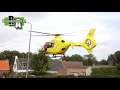 Peuter valt in vijver, landing traumahelikopter