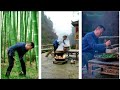 Making of high quality chopsticks traditional process  handwork  carfstmanship 