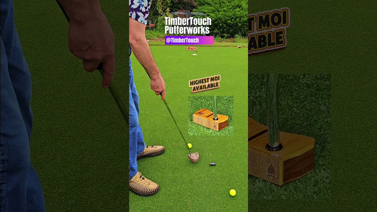Some putting practice with our Woodford style putter.  