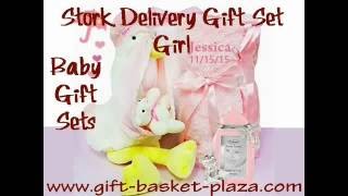 Baby gift sets - Stork delivery gift set - Girl