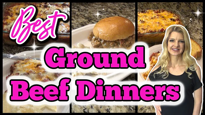 Quick & Easy GROUND BEEF Meal Ideas | Ground Beef FAMILY Meals | What's for Dinner?