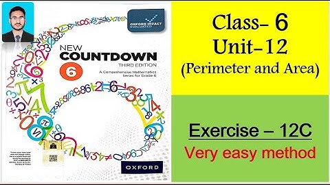 Class 6 Math Exercise 12C || New countdown third edition class 6 exercise 12C | Area of boarder
