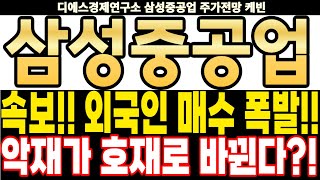 삼성중공업 주가전망] 속보!! 외국인 매수 폭발!! 악재가 호재로 바뀐다?! feat.디에스경제연구소 케빈