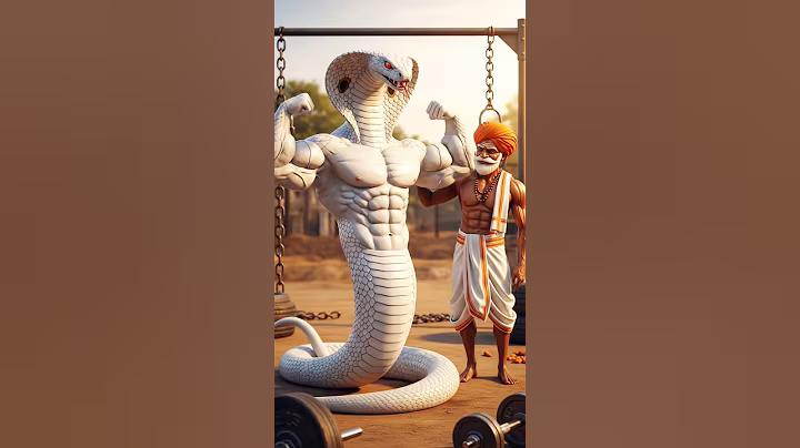 A huge cobra snake and dadaji 😭 #ai #snake #shorts #viral #ytshorts