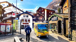 Церматт — Фантастическая Швейцарская Деревня В Заснеженных Швейцарских Альпах 🇨🇭 Швейцария 4K