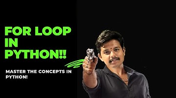 For loop in python! | Learn python in an easy way in Telugu! | Yours Kaushik Adiraju! |