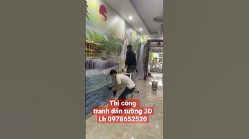 Thi công tranh dán tường 3D khổ lớn, Quý khách alo nhé