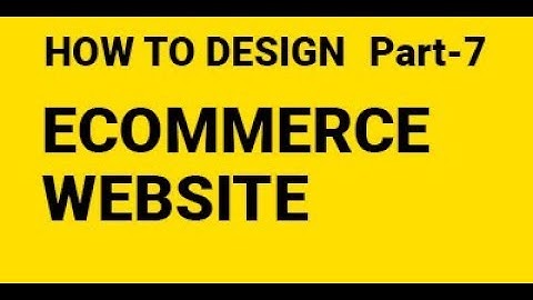 7 Design E-commerce Website in Photoshop from scratch part 7