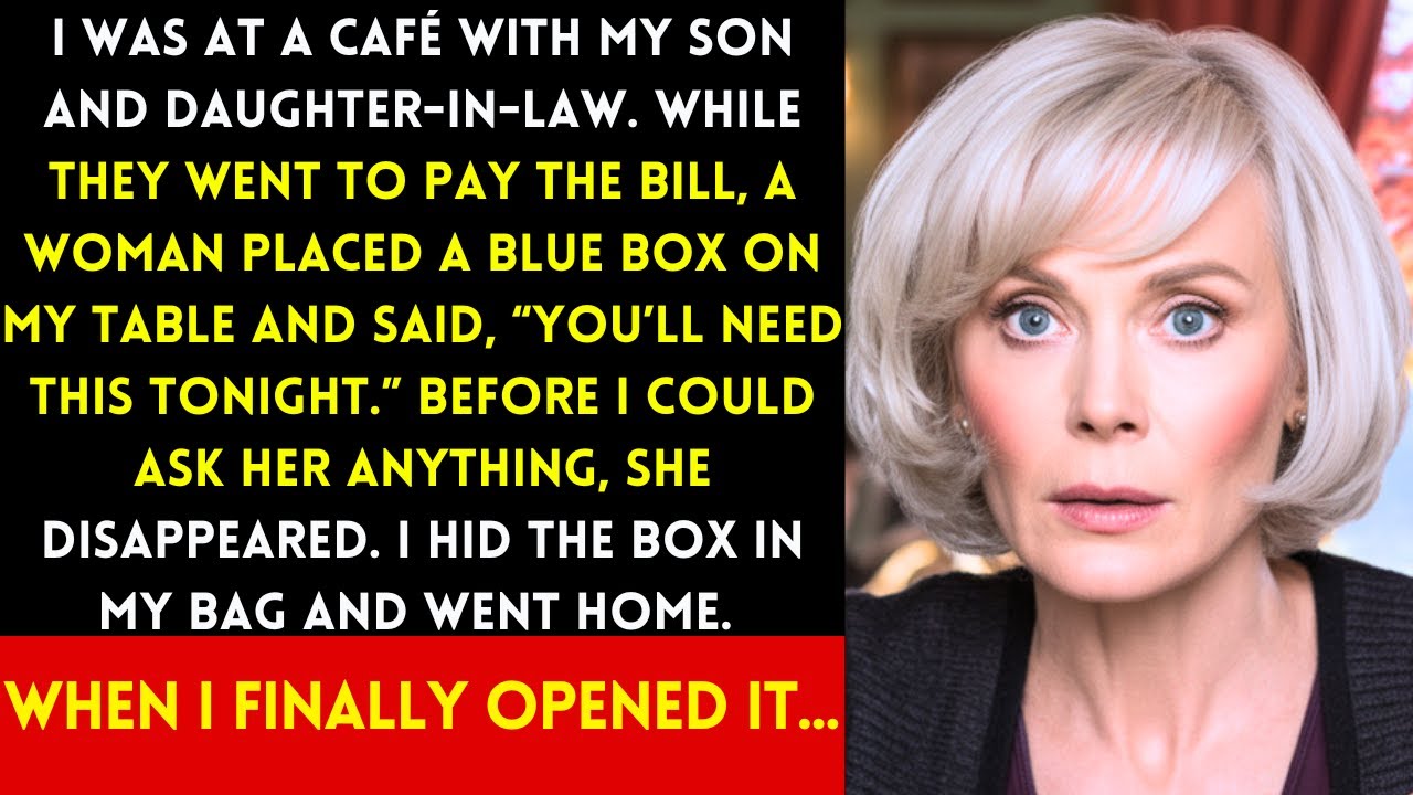 AT A CAFE, A WOMAN LEFT A BLUE BOX ON MY TABLE: “YOU’LL NEED THIS TONIGHT.” AFTER DARK, I SAW WHY.