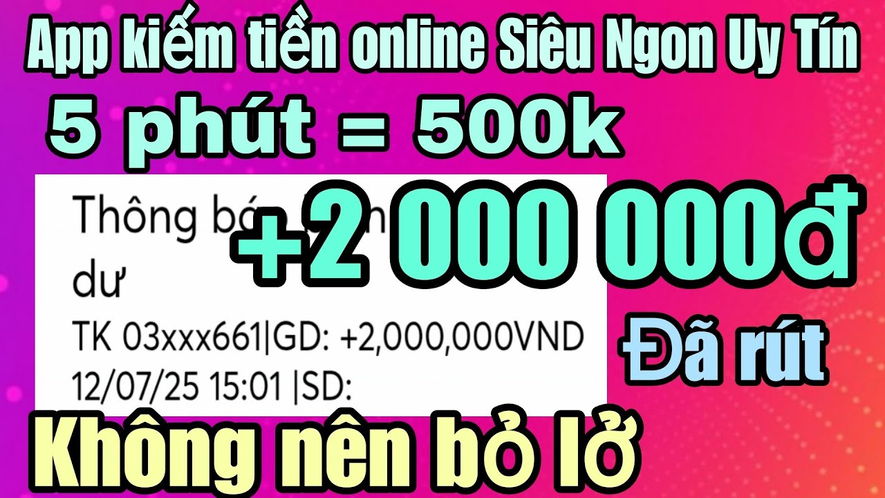 top nha cai casino Kiếm tiền online app kiếm tiền uy tín siêu ngon 5 phút = 500k , +2000000đ đã rút