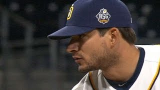 ARI@SD: Hand strikes out five in 2 1/3 innings
