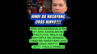SHOCKS!ANGRY😡ATTY. PANELO TINIRA LUISTRO UMATRAS ORAS SAYANG😱WOW!#funny#comedy#jokes#foryou#shorts