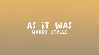 Harry Styles - As It Was (Lyrics)