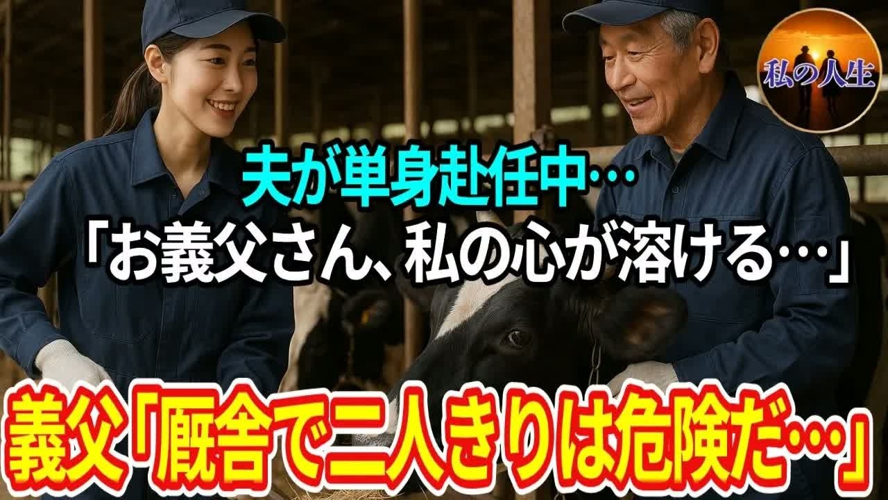 「お義父さん、私の心が溶ける…」夫が東京で単身赴任中。「厩舎で二人きりは、もう危険だ」雨の夜、嫁と義父の想いが…