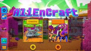 Играем в AlienCraft - Survive & Craft (Blocks Building Game) (PLAYING PART 4) screenshot 3