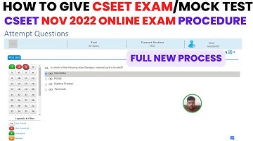 Live Demo:-How To Give CSEET November 2022 Exam/ Mock Test | CSEET November 2022 Online Exam Process