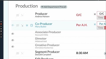 Customizing Your Call Sheet - (Part 2/3)